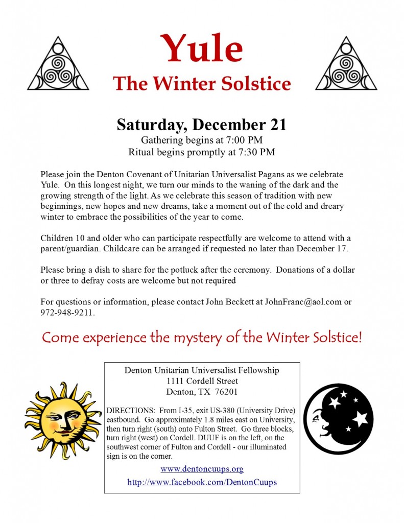 Yule flyer 2013