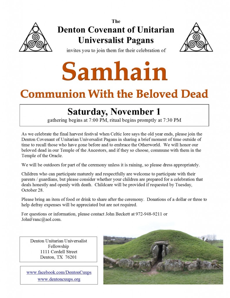 Samhain 2014 flyer